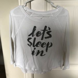 Graphic sleep top